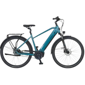 Prophete Geniesser 5.0 City E-Bike 28 Zoll – AEG ComfortDrive II Mittelmotor 70Nm – 600Wh Akku Riemenantrieb – Blau (RH 52 cm)