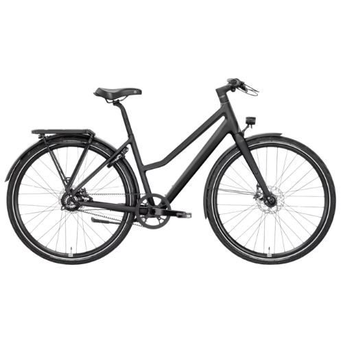ROSE Black Lava 3 MidStep Trekkingbike – Rohloff Speedhub 14-Gang Gates Carbon Drive Carbon-Gabel – Schwarz / Matt Mocha