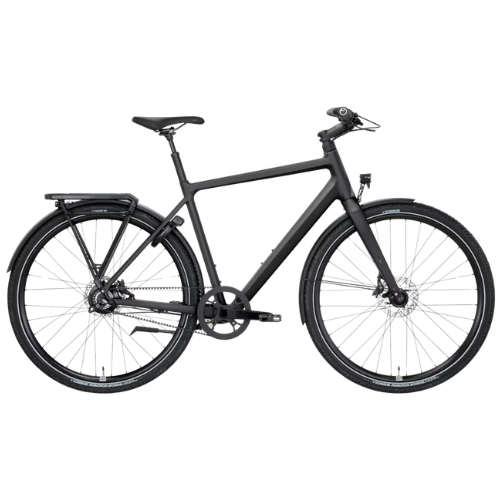 ROSE Black Lava 3 Trekkingbike – Rohloff Speedhub 14-Gang Gates Carbon Drive Carbon-Gabel – Schwarz / Matt Mocha