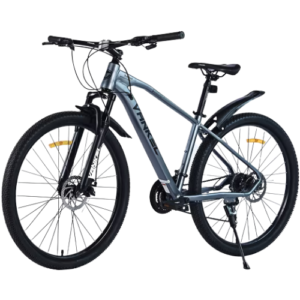Hardtail Mountainbike 28 & 29 Zoll Herren & Damen – 21-Gang Shimano Schaltung Scheibenbremsen Federgabel – Basaltgrau / Perlweiß